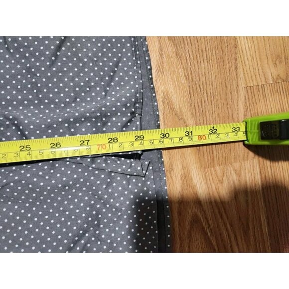 Au Noir Size 5 Grey White Dot Men Shirt Pre-Owned - Picture 6 of 8